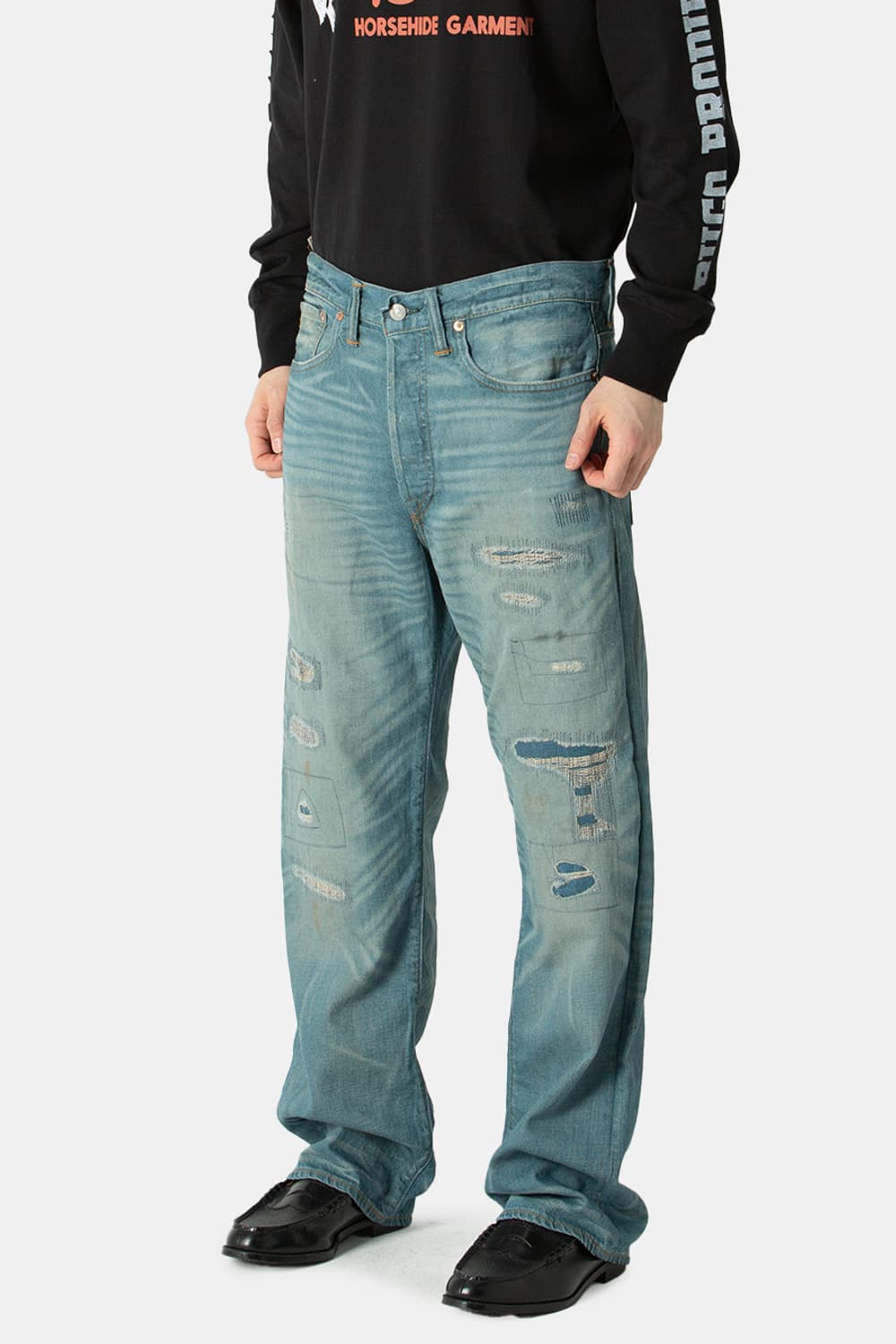 RRl 5포켓 릴렉스 진 34×32 상품이미지6