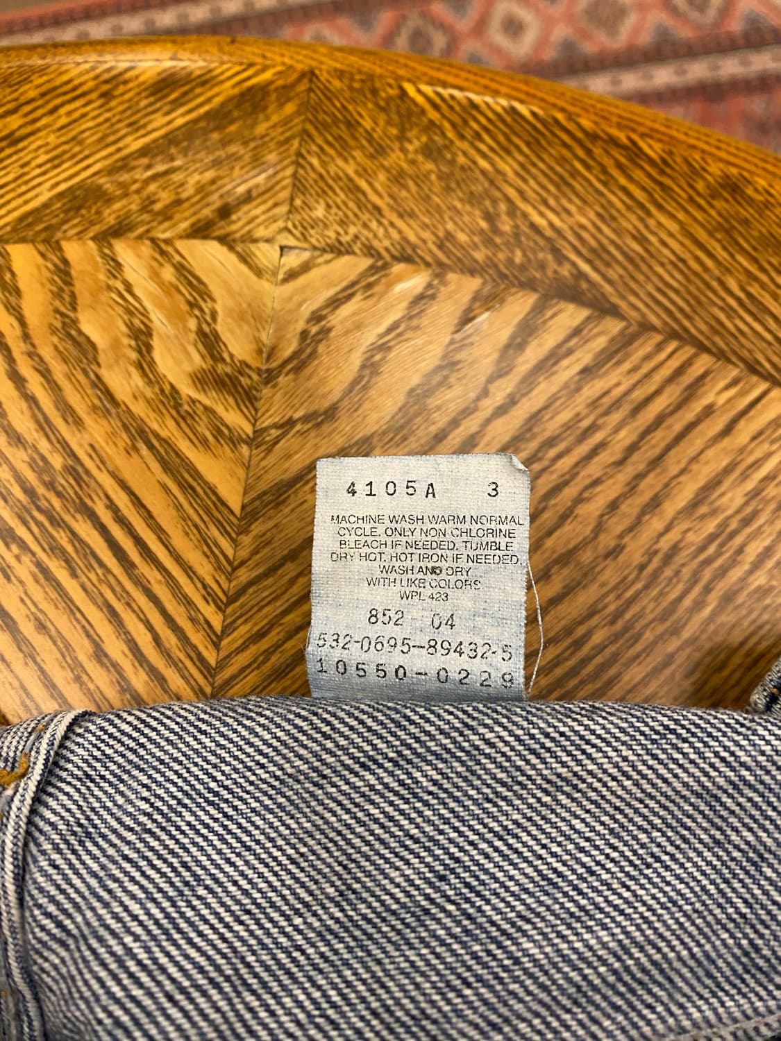 90s USA 리바이스 550 테이퍼드진 진청바지 상품이미지9