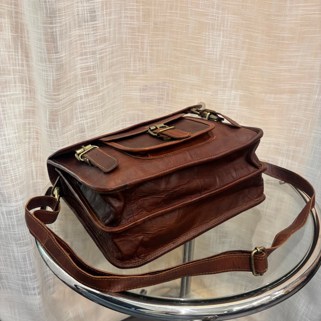 이테리 통가죽 사첼 숄더 토트백      상품이미지7