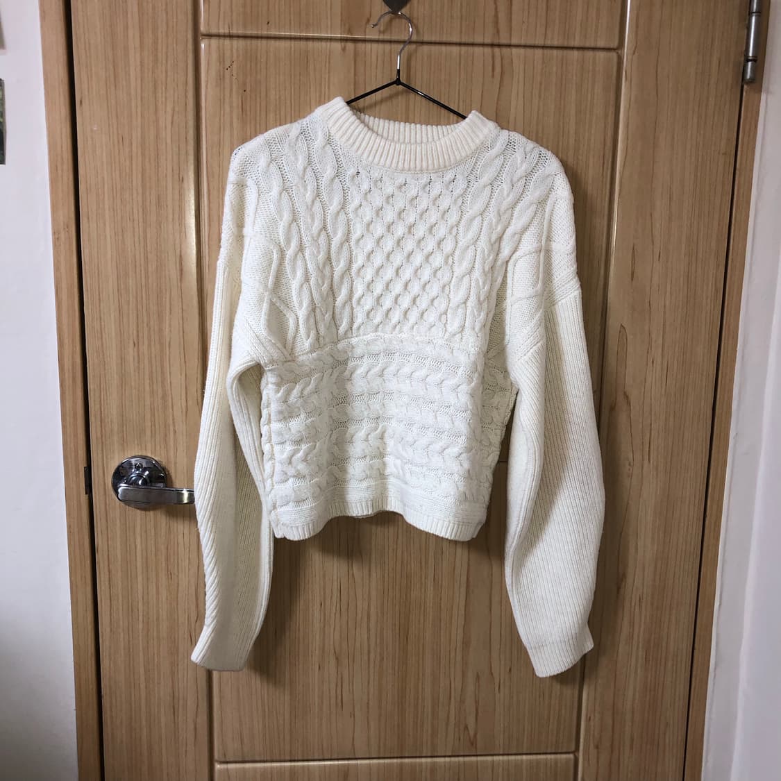 아이보리 와플 니트 🆔  상품이미지4
