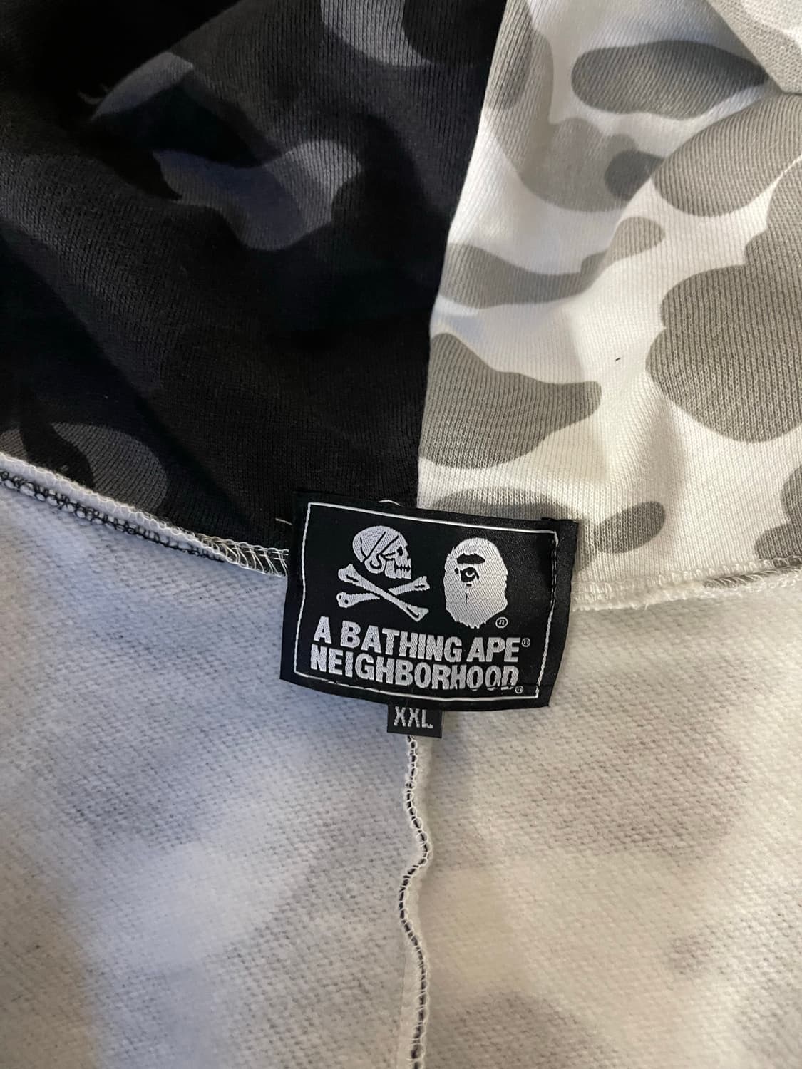 베이프 x NEIGHBORHOOD 반반 카모 샤크 후드집업 L-XL 상품이미지6