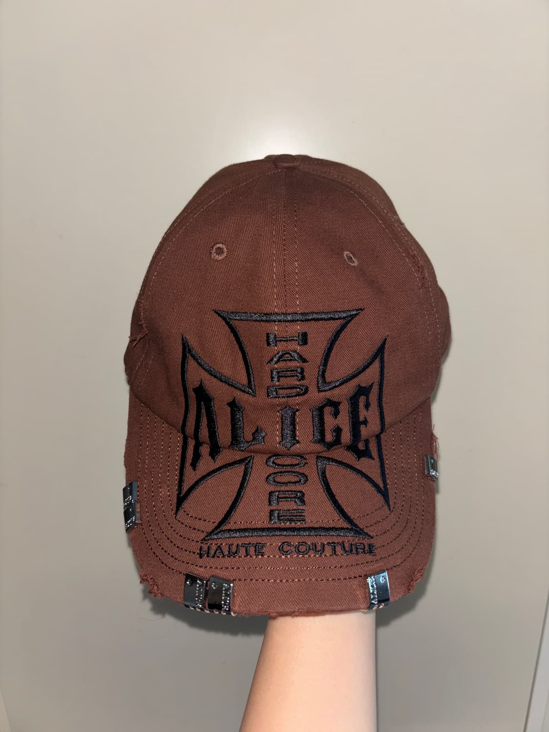 Alice hollywood moto couture cap (brown) 상품이미지7