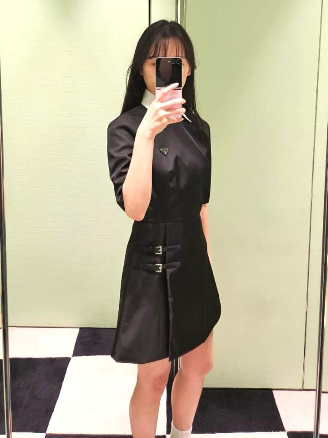 프라다 리 나일론 미니 드레스 / 36S 상품이미지2