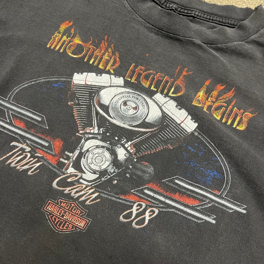 90s 할리데이비슨 트윈캠 티셔츠 (100) 상품이미지1