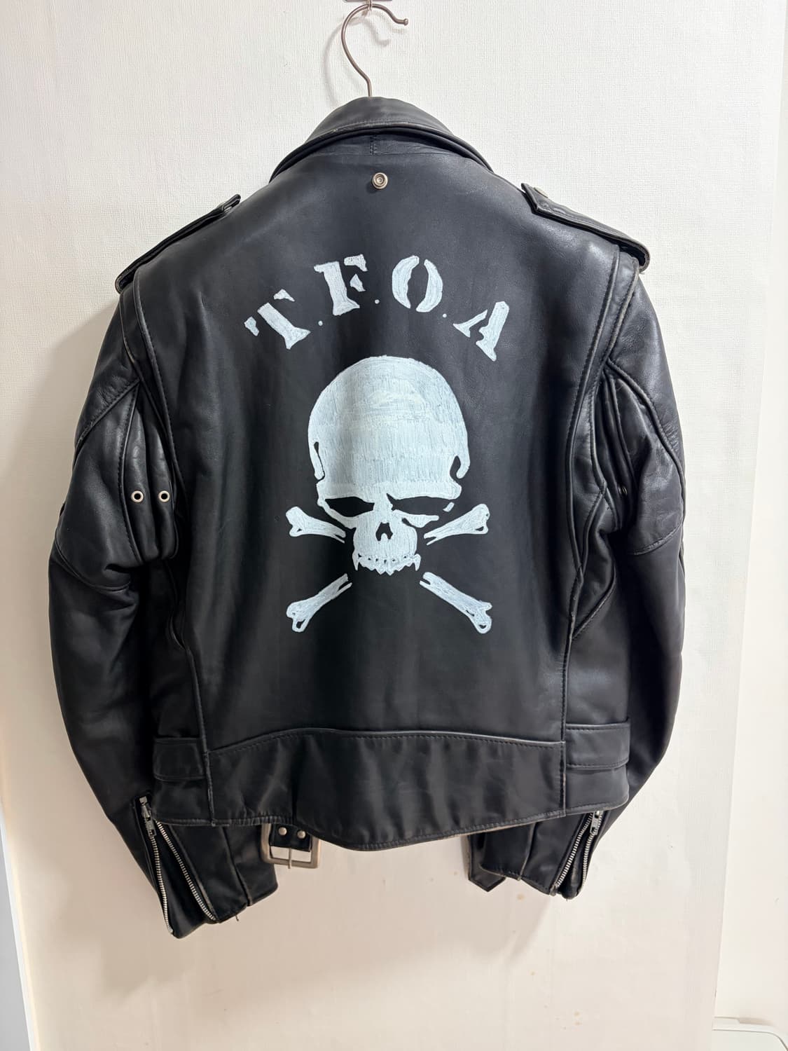 쇼트 퍼펙토 라이더 자켓 무장전선 커스텀 상품이미지2