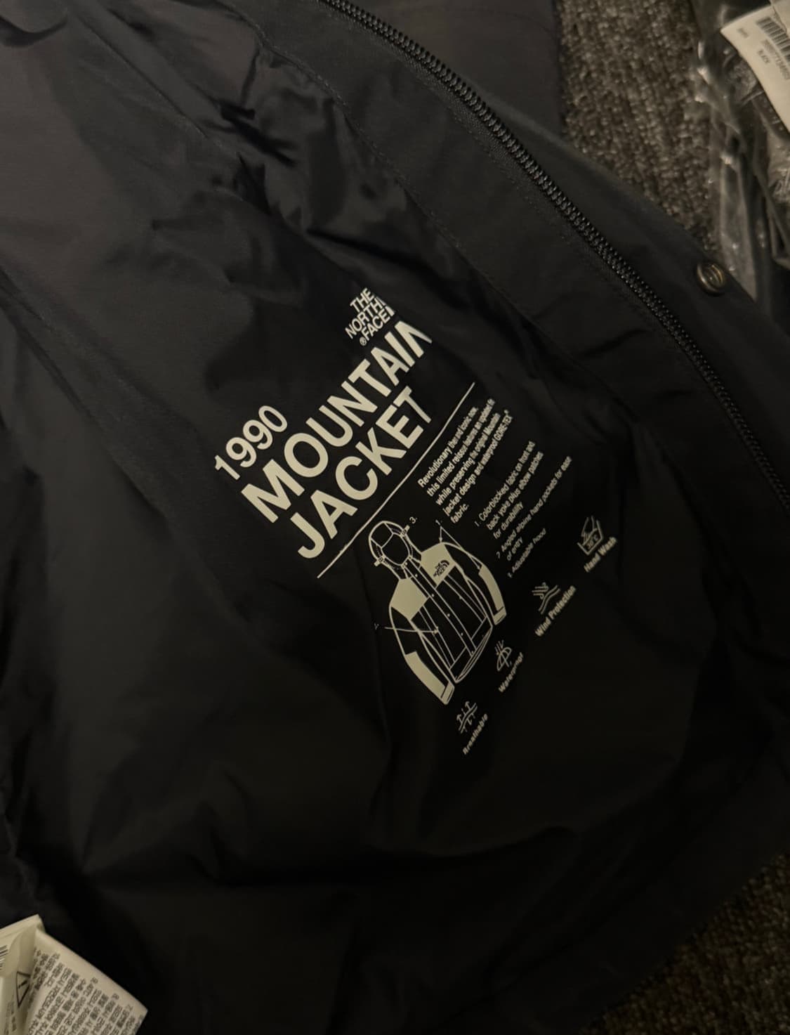 노스페이스 1990 마운틴 자켓 L/100 고어텍스 주우재 착샷 상품이미지4