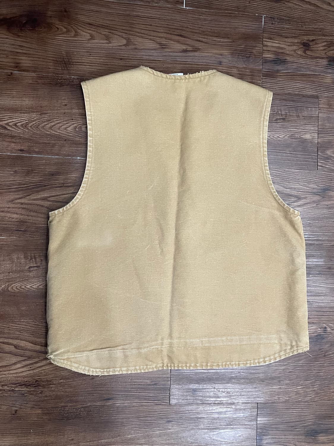 00s 칼하트 V26 덕 캔버스 셰르파 워크 베스트 카멜 상품이미지8