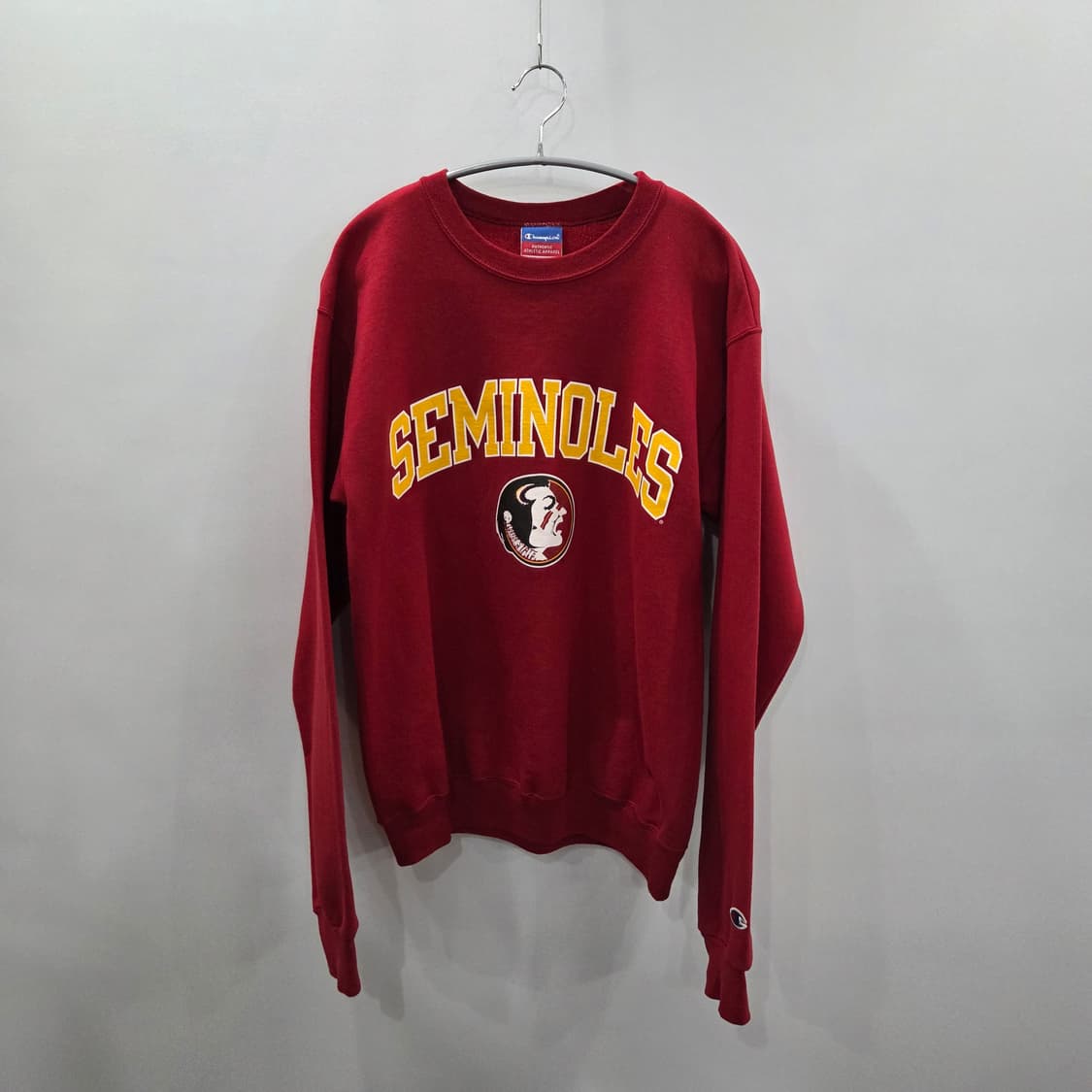 챔피온 세미놀스 프린팅 기모 맨투맨 S 상품이미지1