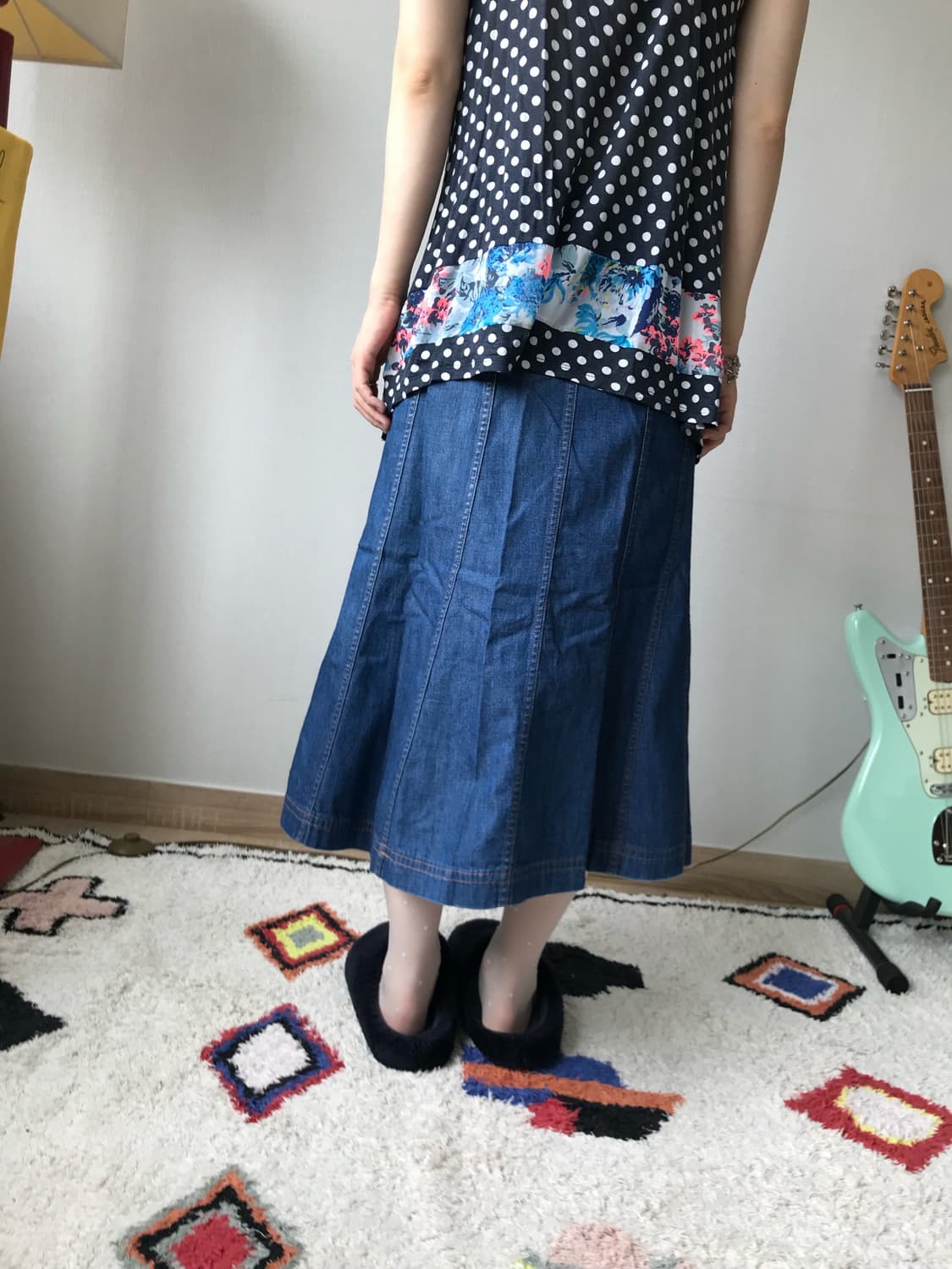 comme des garcons tricot, denim skirt 상품이미지4