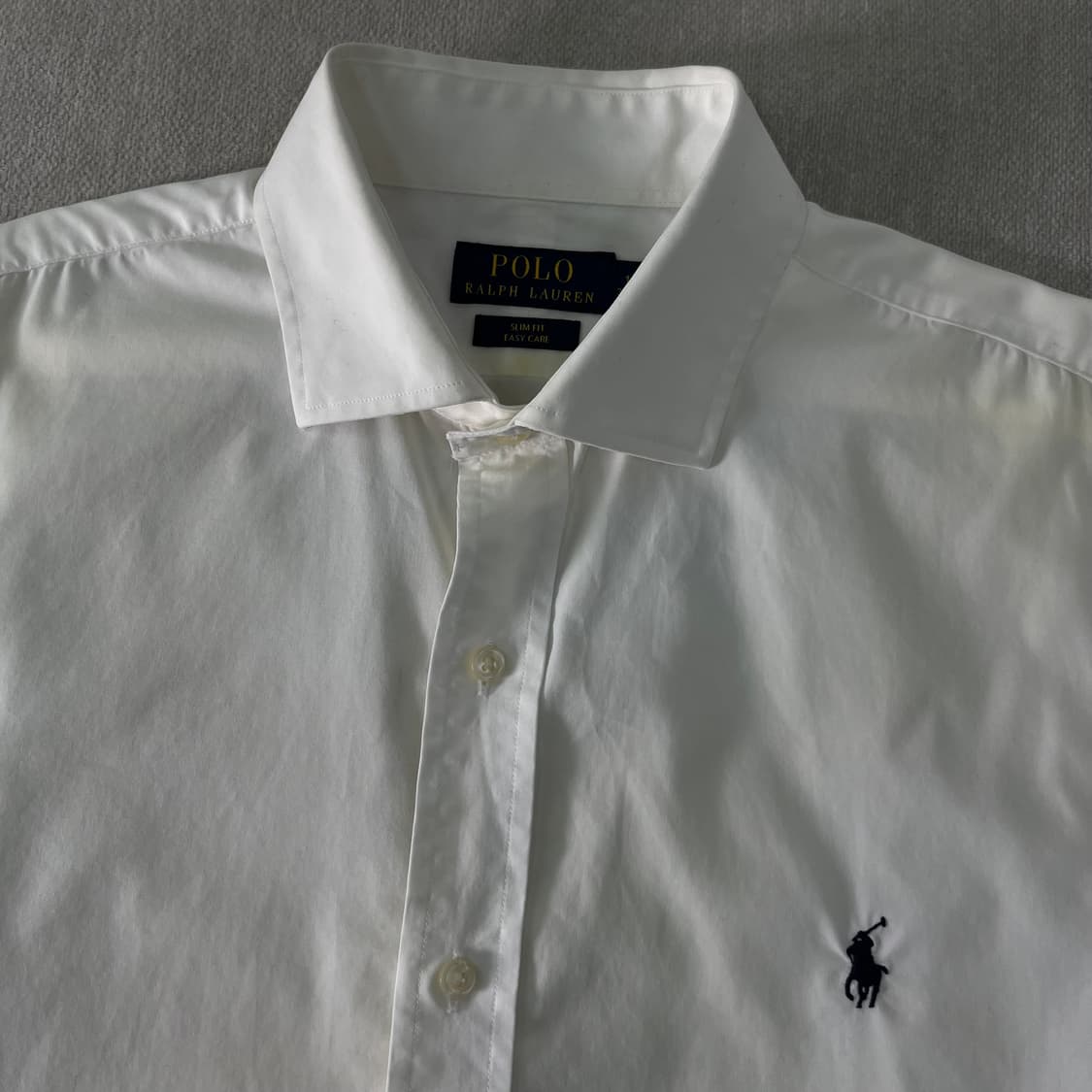 105 폴로랄프로렌 슬림핏 코튼 화이트 셔츠 상품이미지2