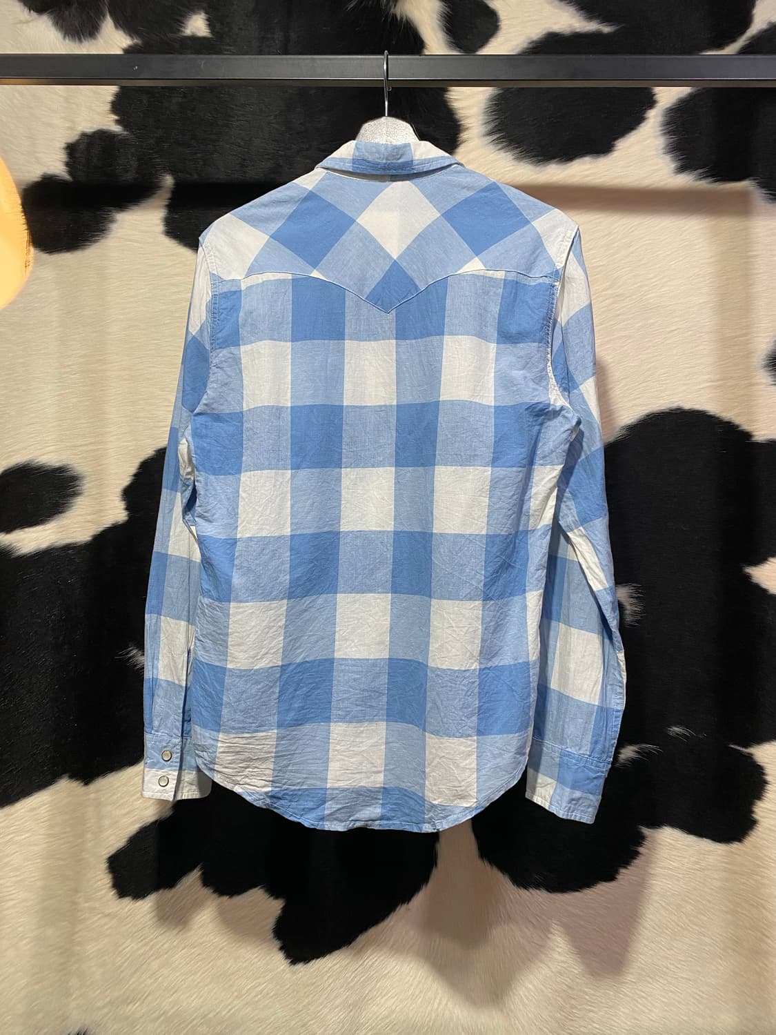 Levi’s 하늘색 체크 웨스턴 셔츠 상품이미지5