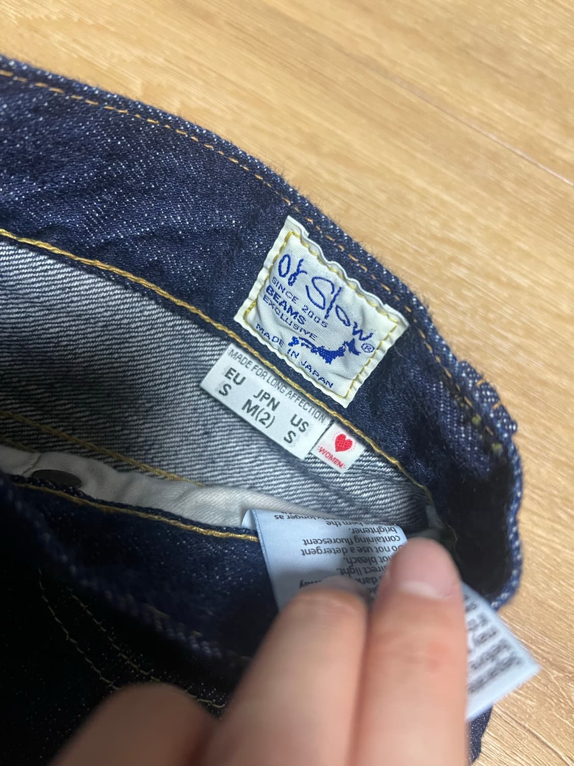 orslow x beams boy monroe 먼로 팬츠 인디고 상품이미지3