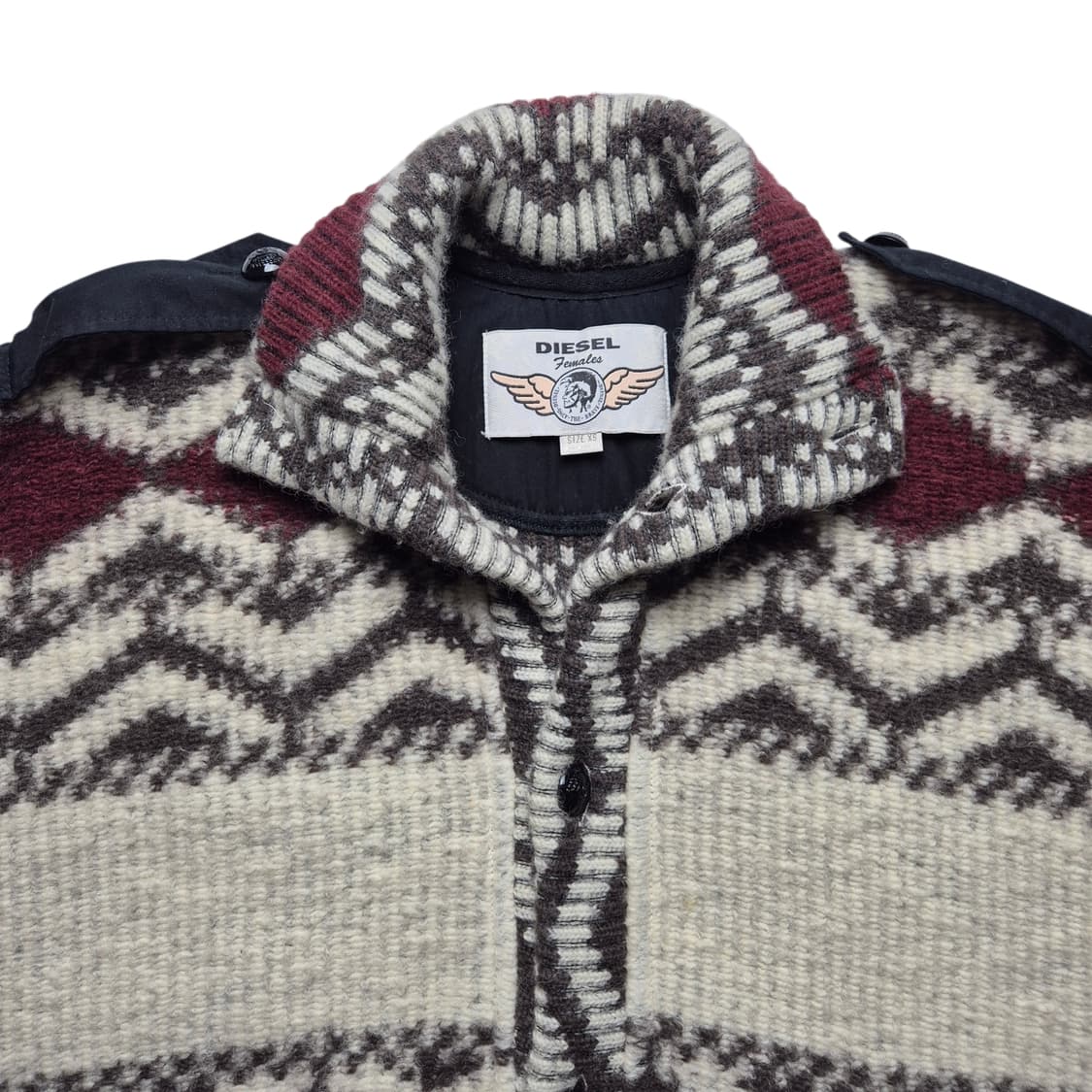 [XS] 디젤 패턴 울 베스트 자켓 상품이미지3