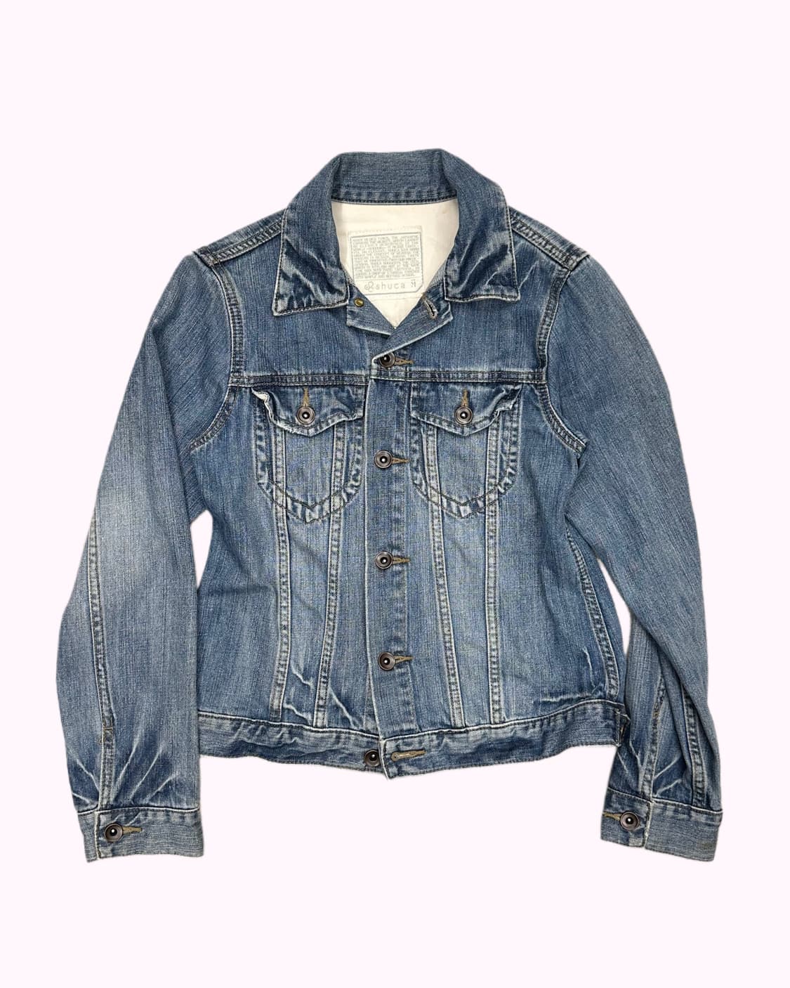 SHUCA fade washing denim jacket 상품이미지1