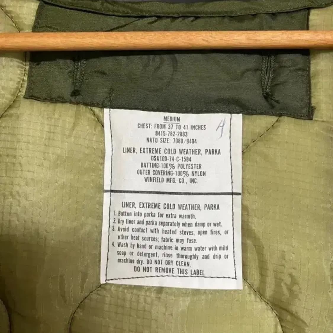 M65 피쉬테일 파카 데드스탁 M 팔아요! 상품이미지10