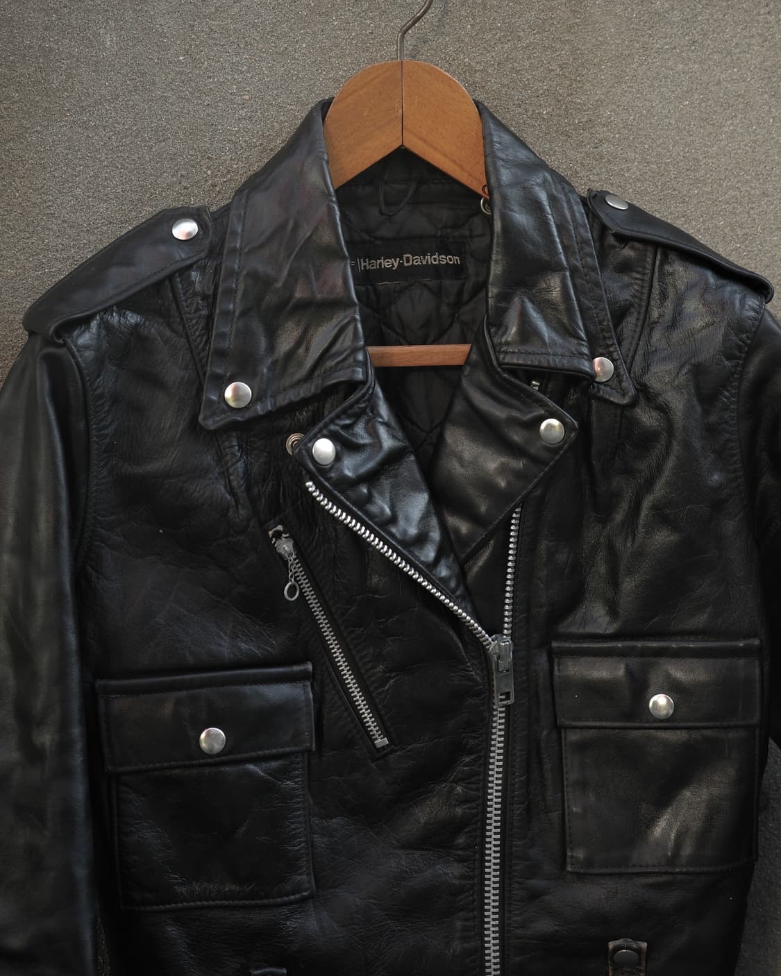 70‘s 할리데이비슨 Cycle Queen 레더 모터사이클 자켓 상품이미지2
