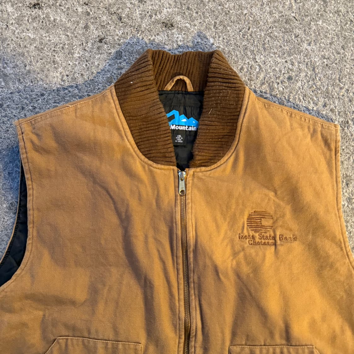 빈티지 워크 베스트 브라운 상품이미지2