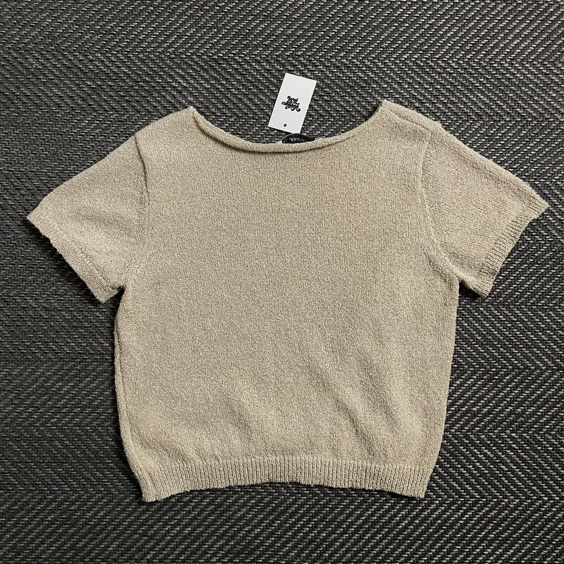 빈티지 우먼스 부클레 크롭 니트o 4011 상품이미지4