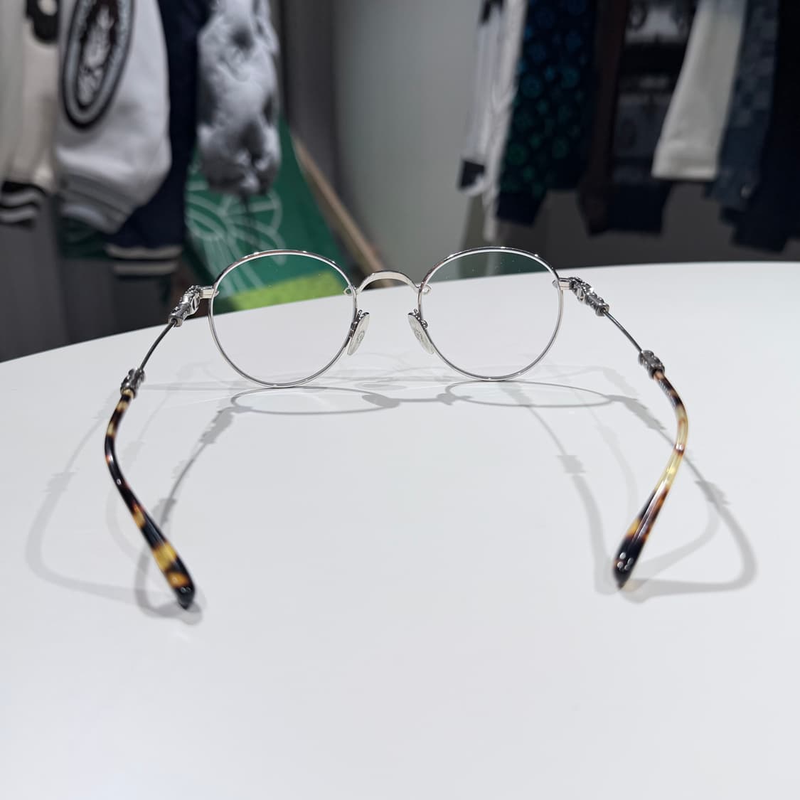 (A+/OS) / 크롬하츠 부바 아시안핏 샤이니 실버 골드 플레이트 안경 상품이미지5