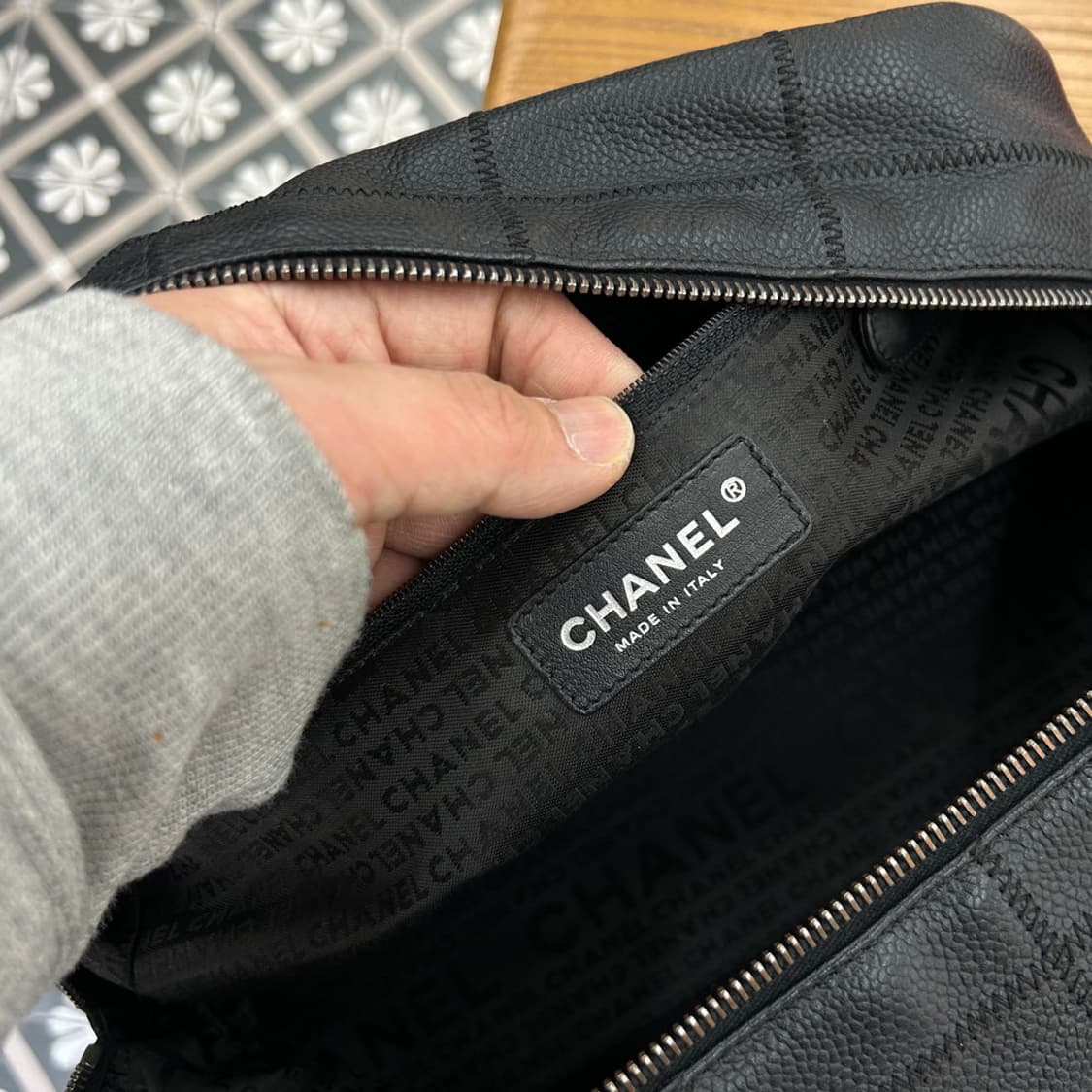 16236 - 샤넬 캐비어 스티치 토트백 상품이미지6