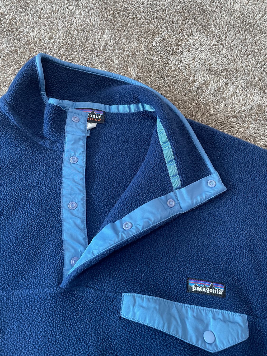 Patagonia synchilla 빈티지 신칠라 블루 상품이미지3