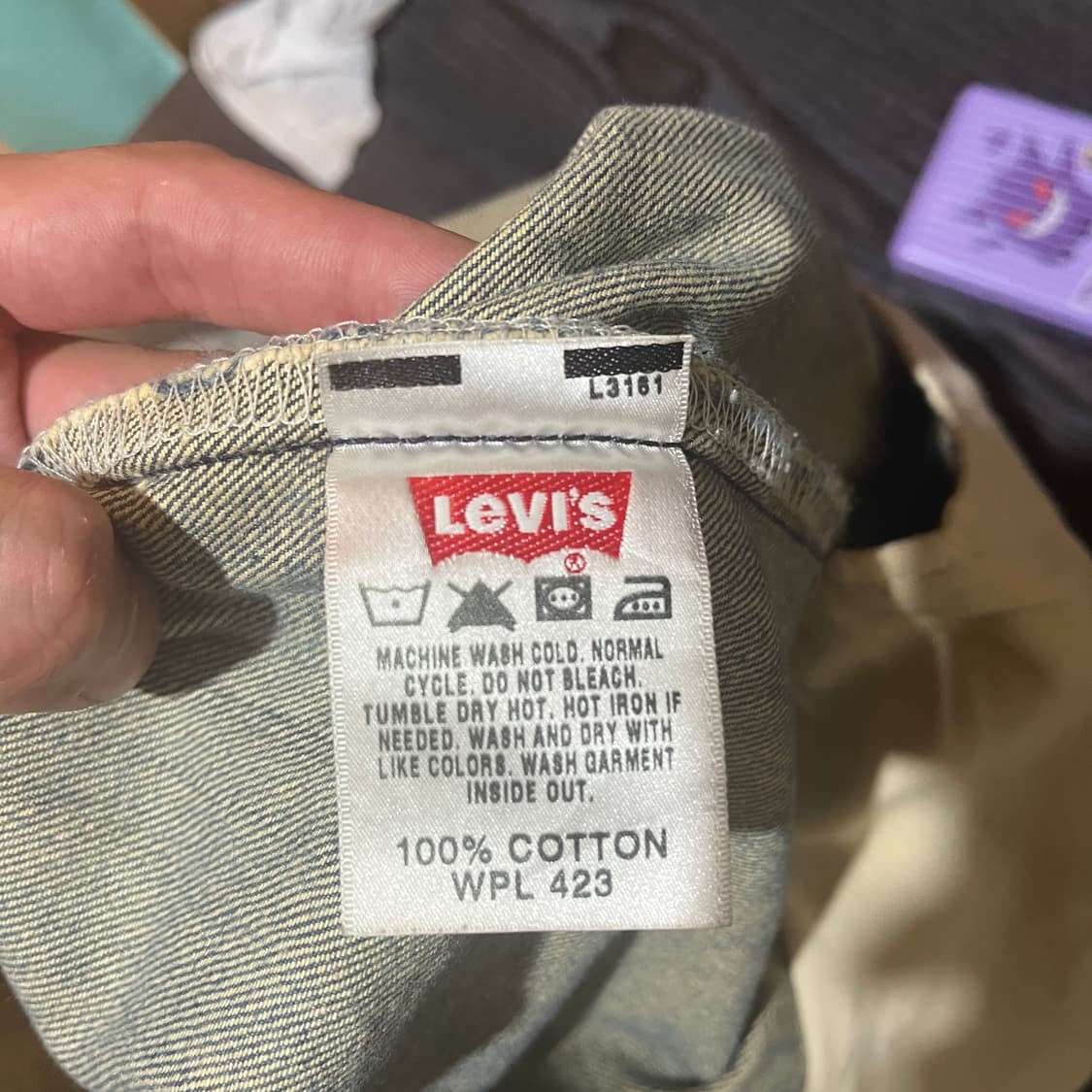 (34/34) 리바이스 501 워싱 스트레이트핏 데님 청바지 상품이미지8