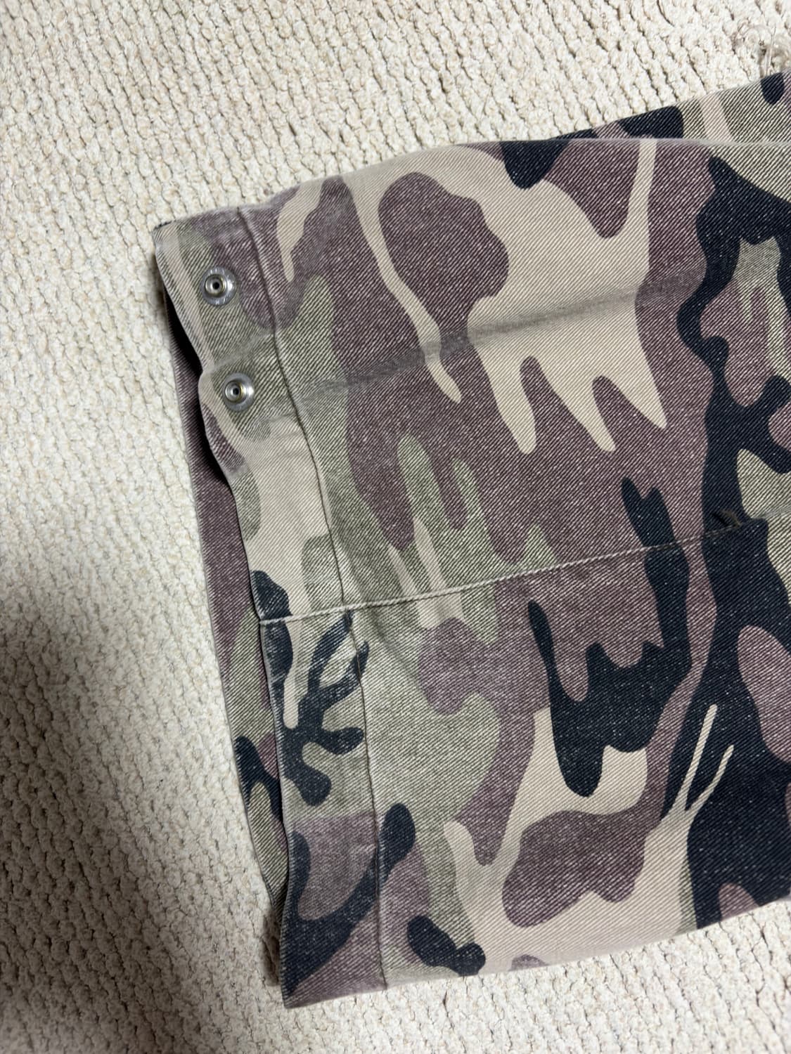 ETCE DESTROYED CAMO BAGGY PANTS (L) 상품이미지5