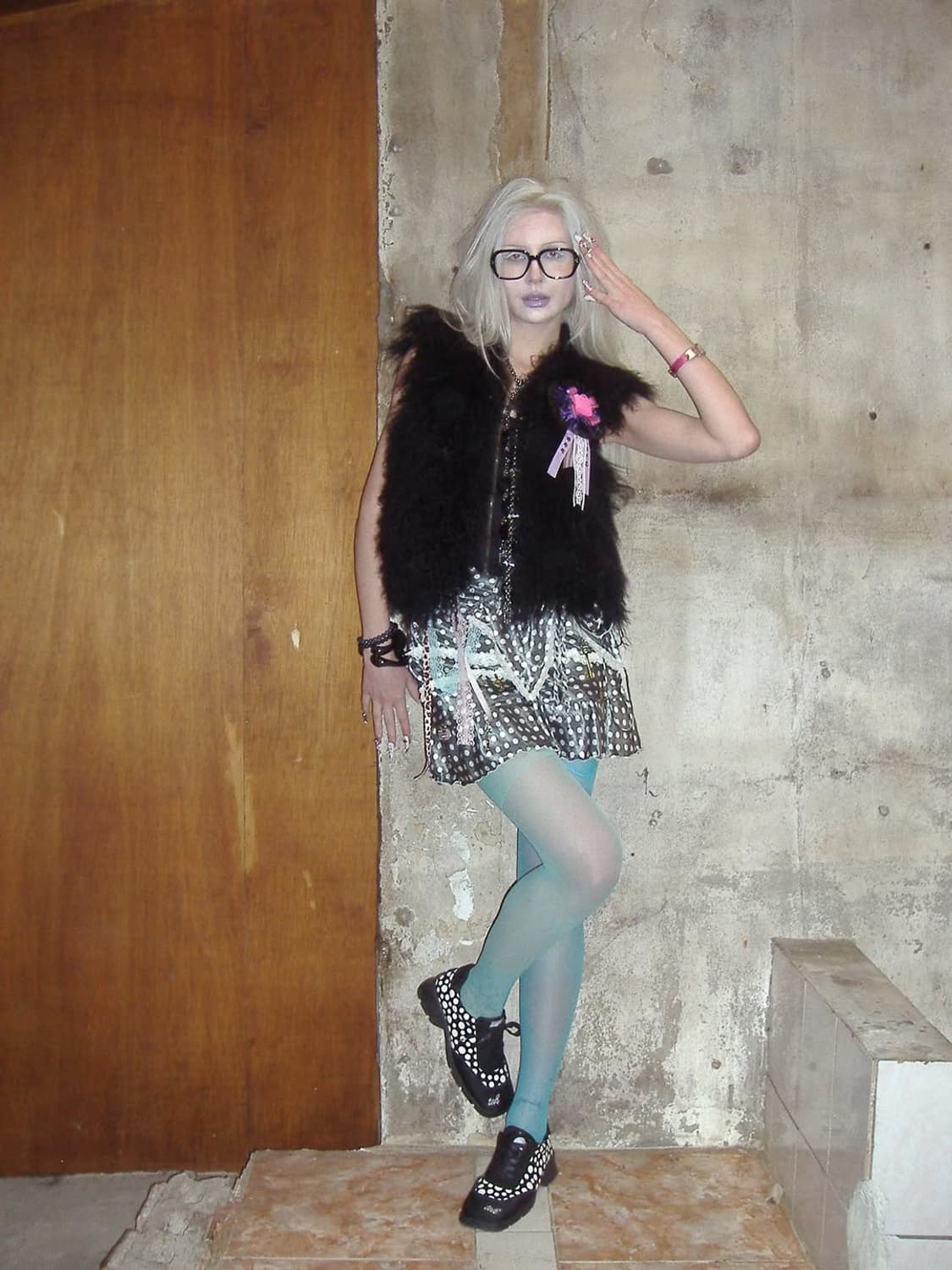 Dot satin lace sk 상품이미지6