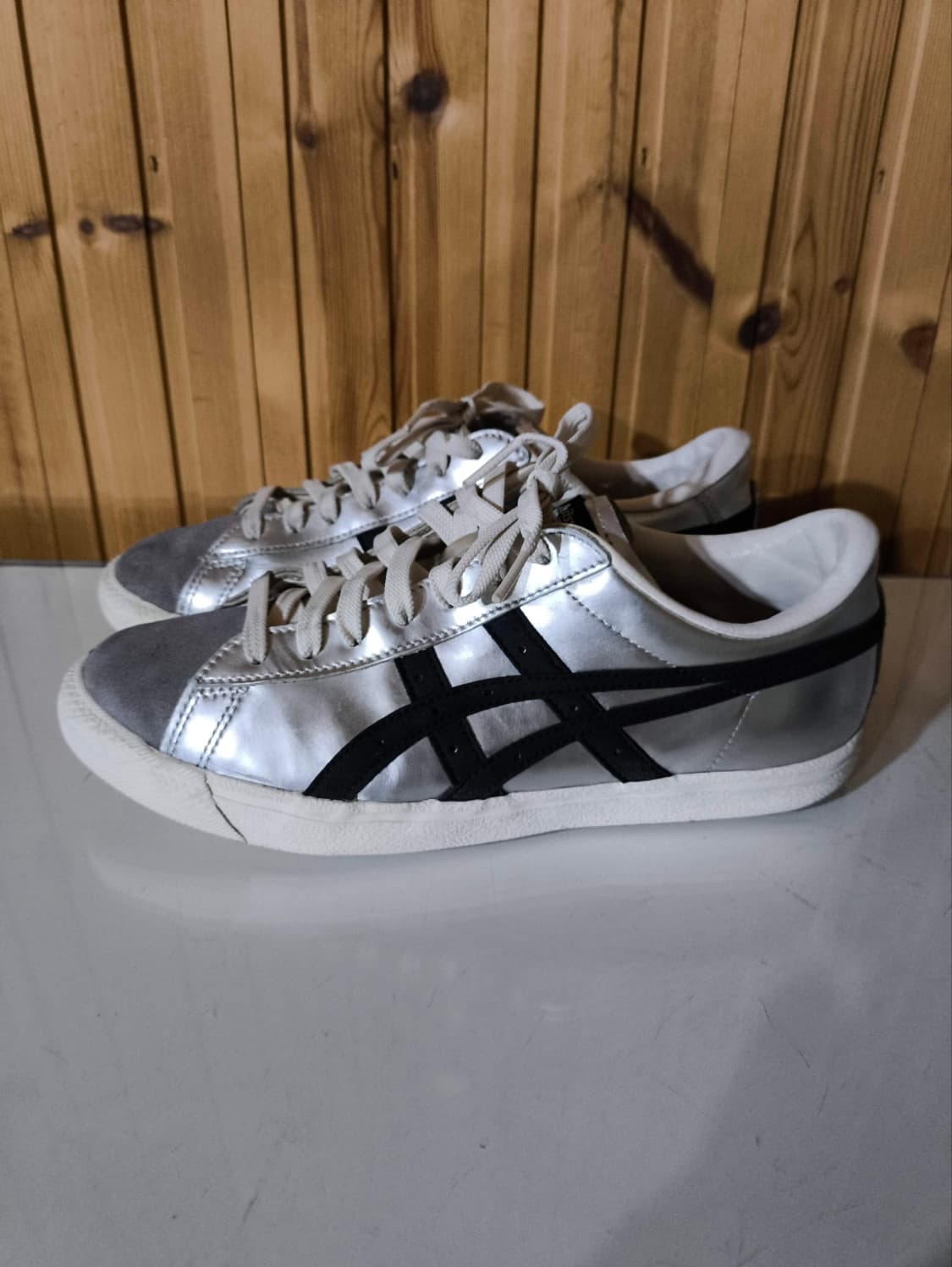 250mm 오니츠카타이거 파브레 실버 스니커즈 상품이미지2