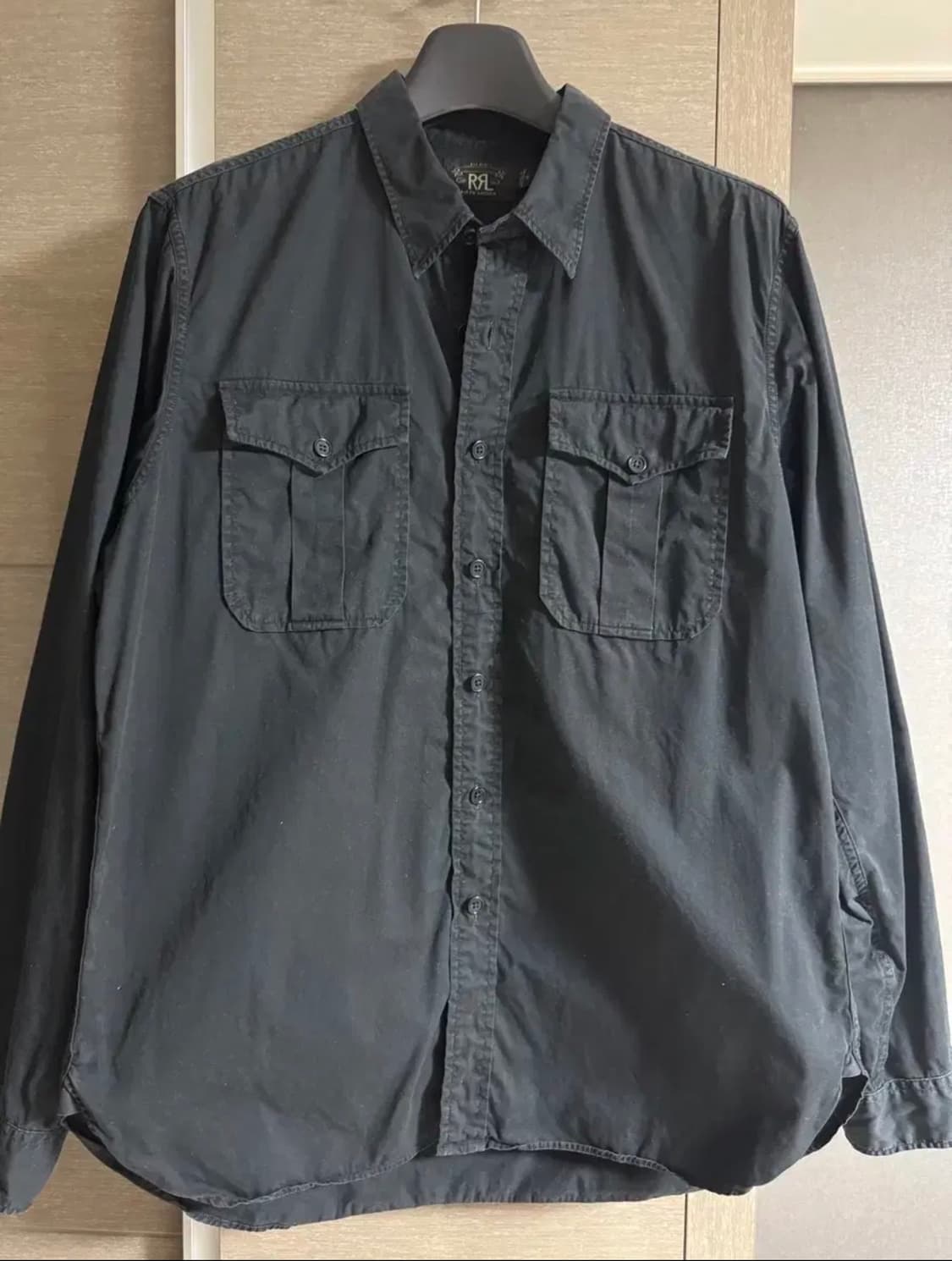 더블알엘 RRL 블랙 워크셔츠 XL 상품이미지1