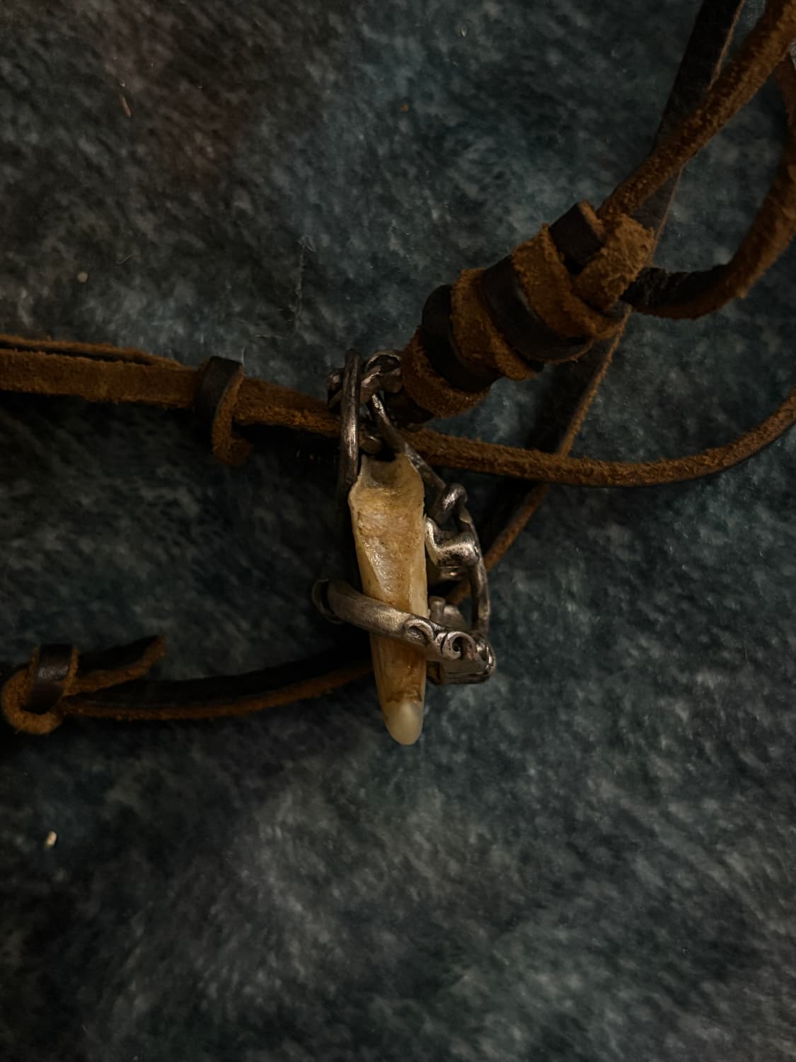 TTF✳️리얼 재규어 발톱 실버 핸드메이드 목걸이 상품이미지6