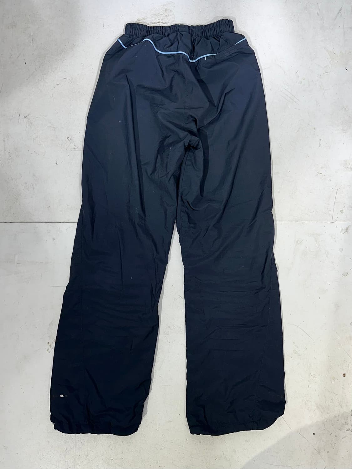 나이키 네이비 화이트 스몰 로고 와이드 트랙 팬츠 S 상품이미지5