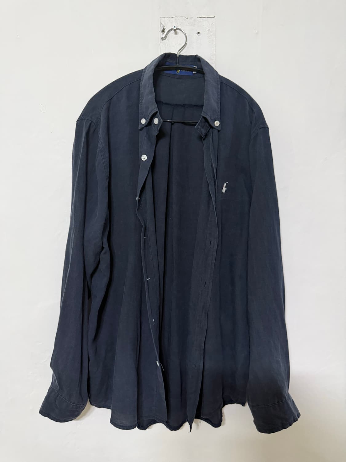 Ralph Lauren 린넨 셔츠 네이비 상품이미지1