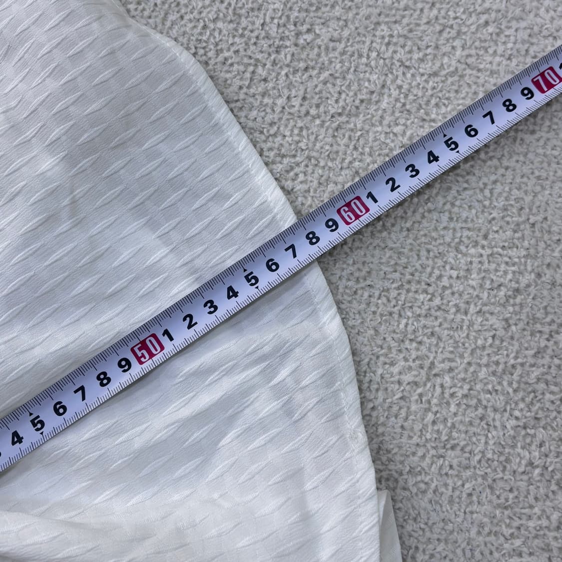 XL 온유 셔링 흰색 블라우스 0427E 상품이미지7