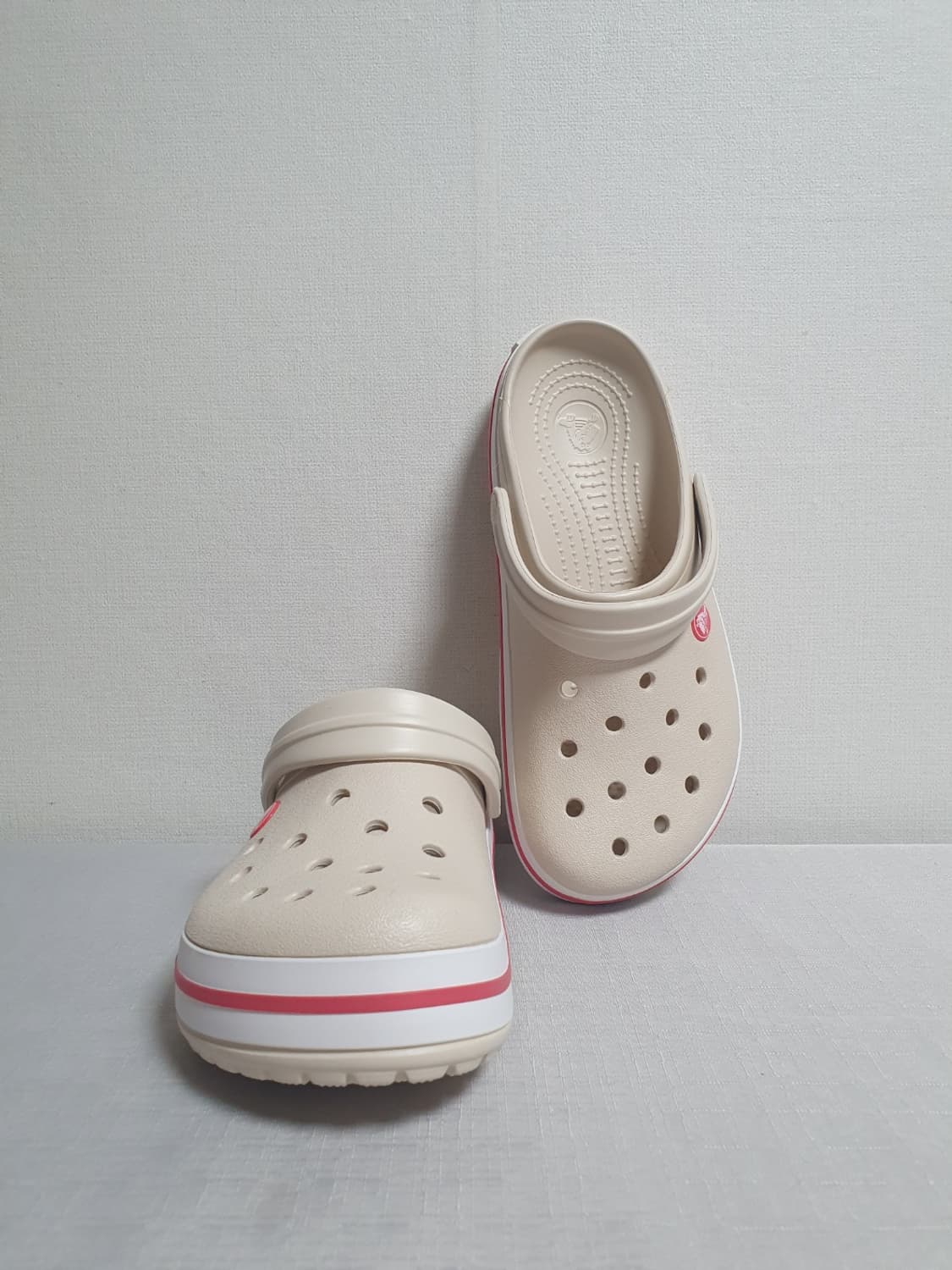 크록스 크록밴드 클로그 베이지 핑크 250mm 상품이미지1