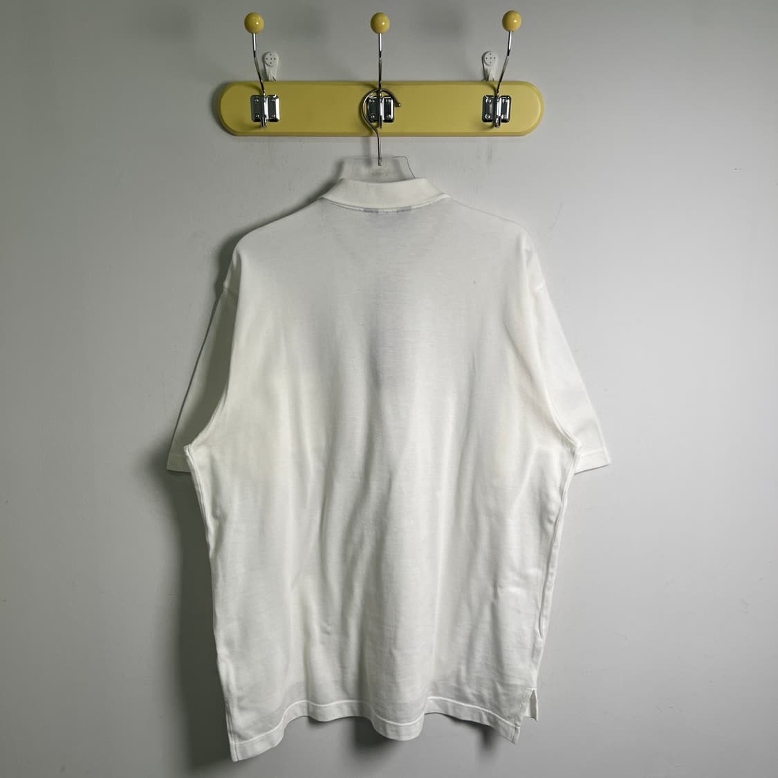 버버리 골프 화이트 반팔 폴로 셔츠 XL 상품이미지3