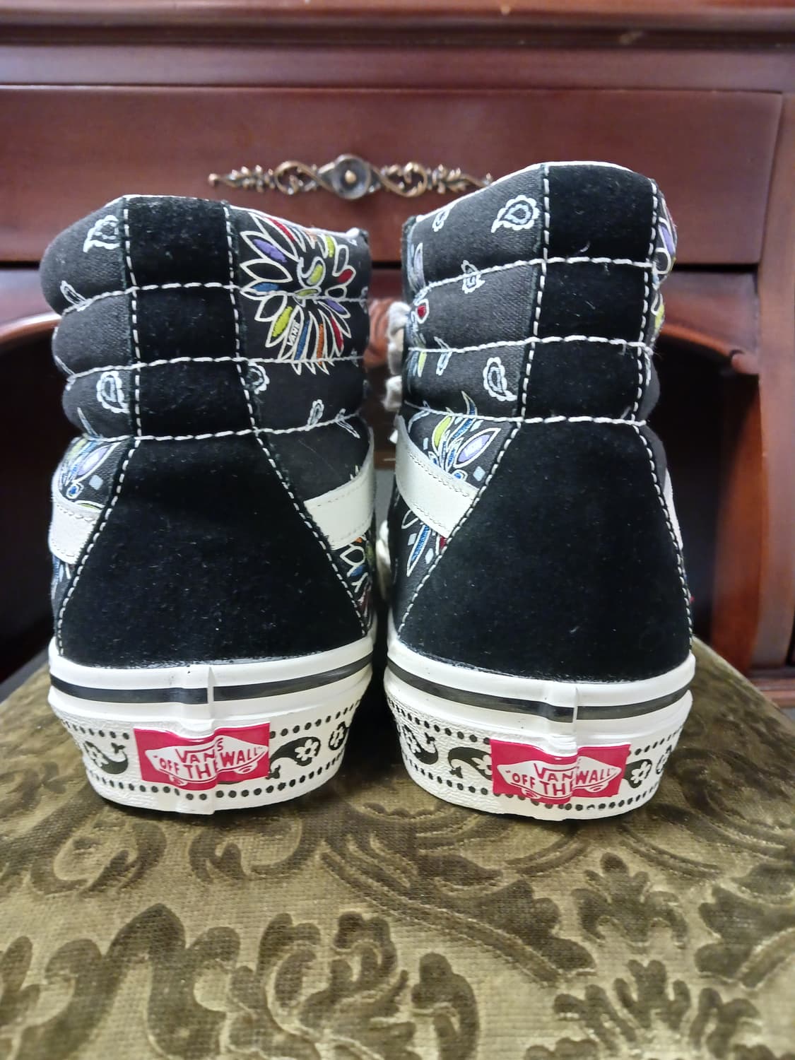  스케이트 하이 반스 페이즐리 블랙 상품이미지4
