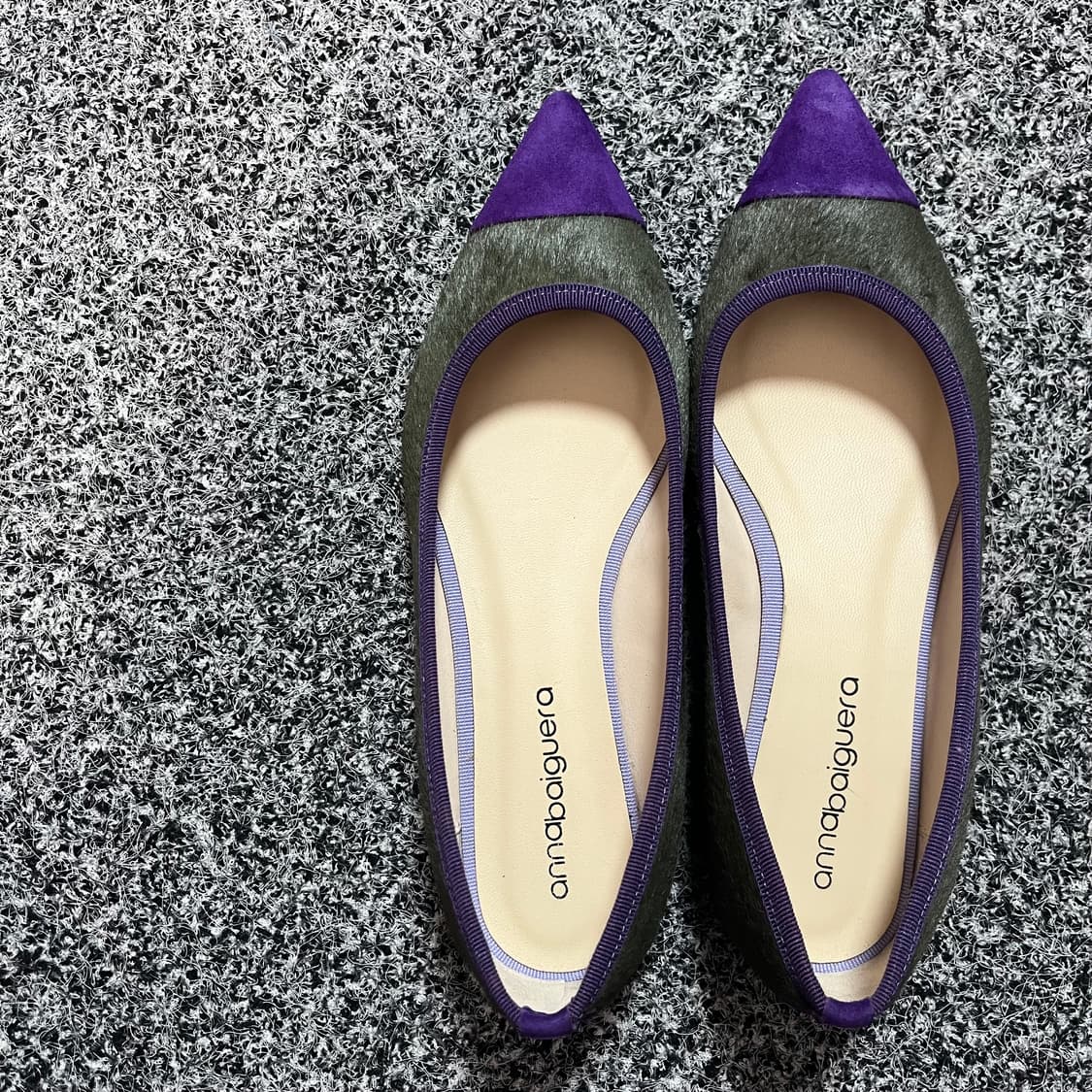 annabaiguera 안나바이게라 송치 플랫슈즈 38 미사용 상품이미지2