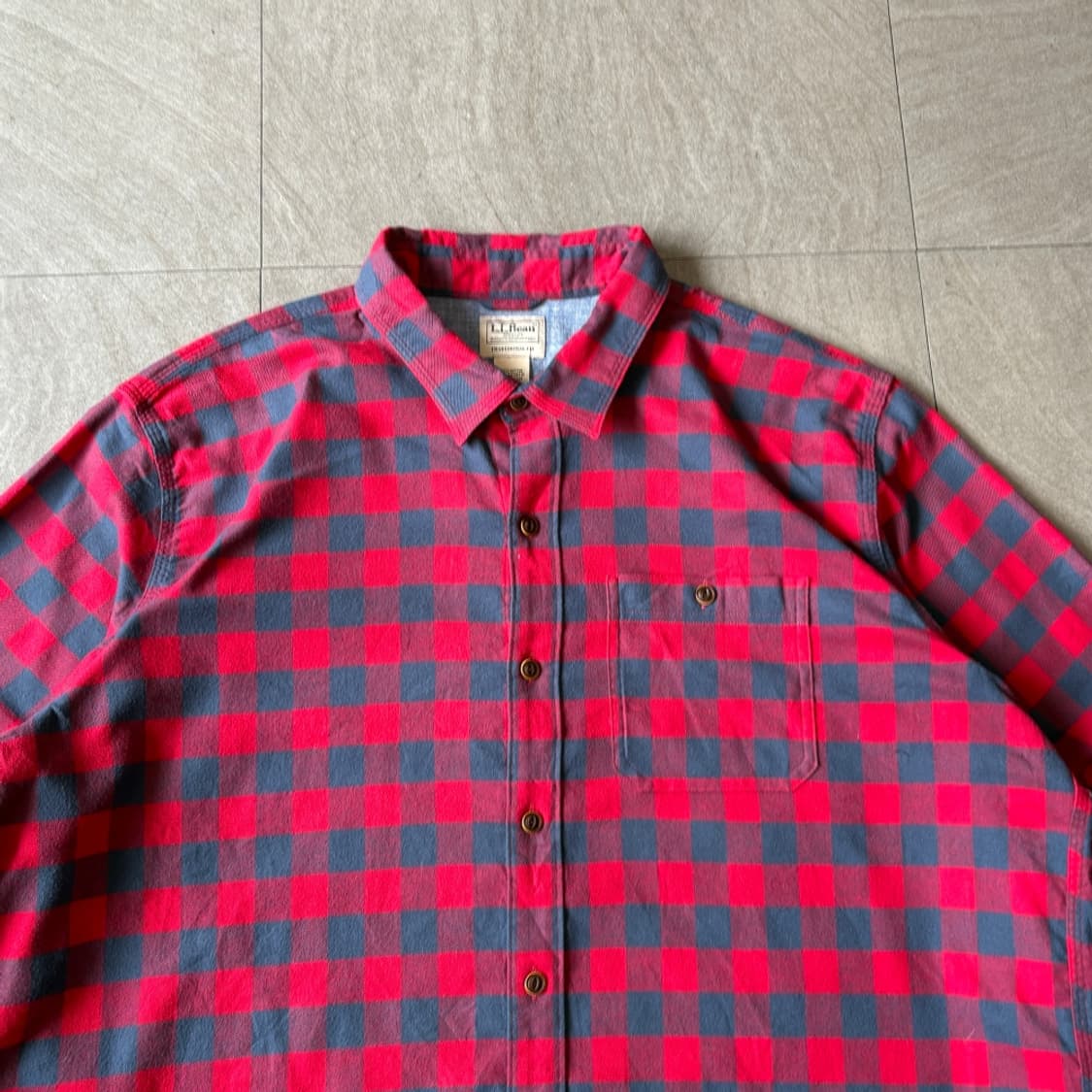 L.L.bean 정품 엘엘빈 체크 코튼 셔츠 상품이미지3