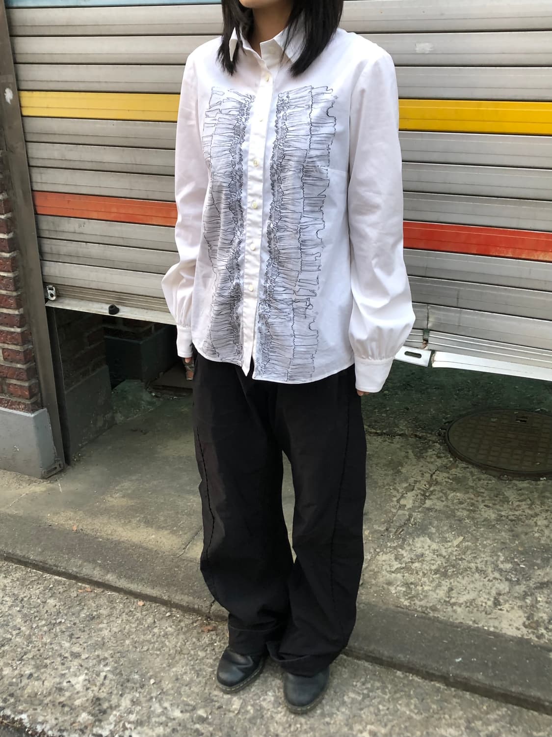 Red Valentino Bone Frame Cotton Shirt 상품이미지1