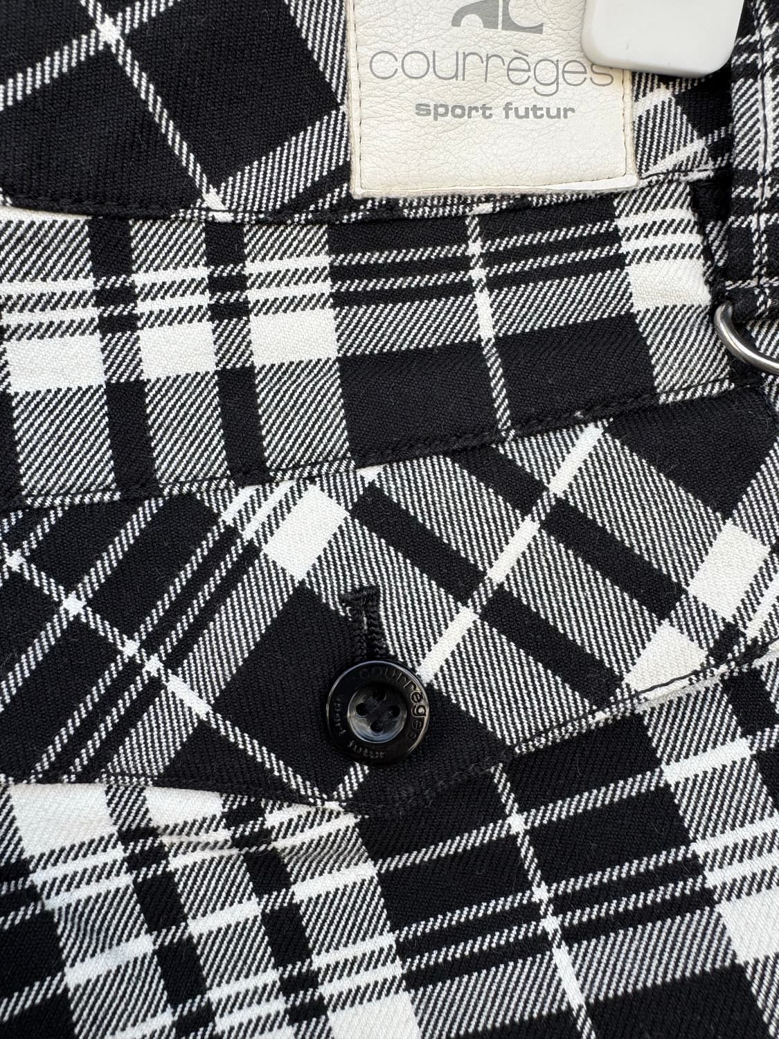 [Courrèges] 빈티지 꾸레쥬르 스포츠 푸투르 체크 팬츠 상품이미지8
