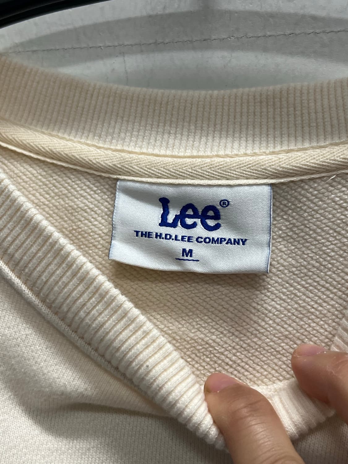 LEE 맨투맨 아이보리 상품이미지4