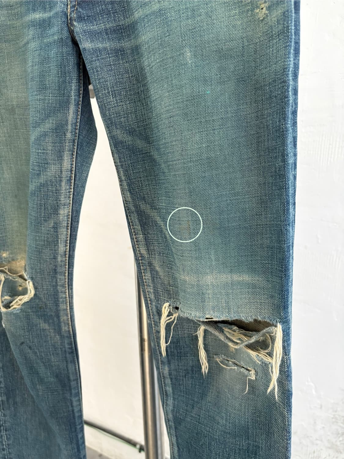 Hysteric Glamour 히스테릭글래머 데미지 데님 팬츠  상품이미지7