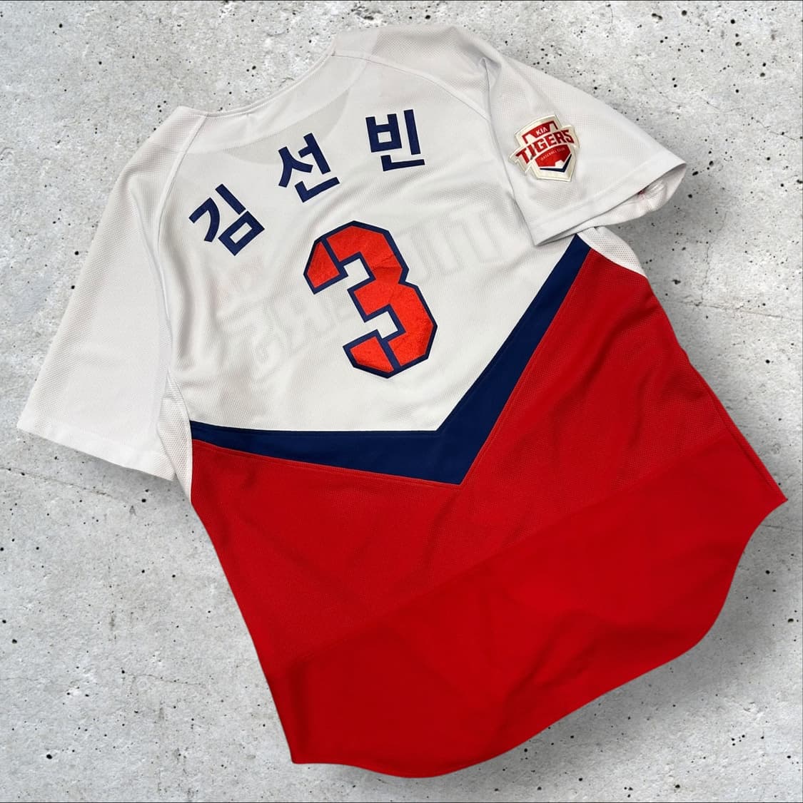 [110] 기아타이거즈 김선빈 반팔 져지 화이트 A476 상품이미지1