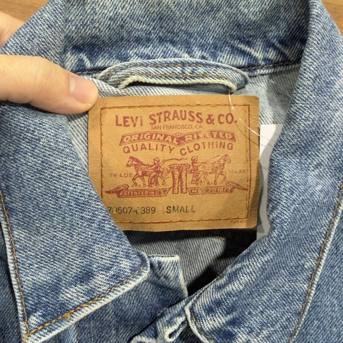 90s 리바이스 데님 자켓 70507-0389 상품이미지5