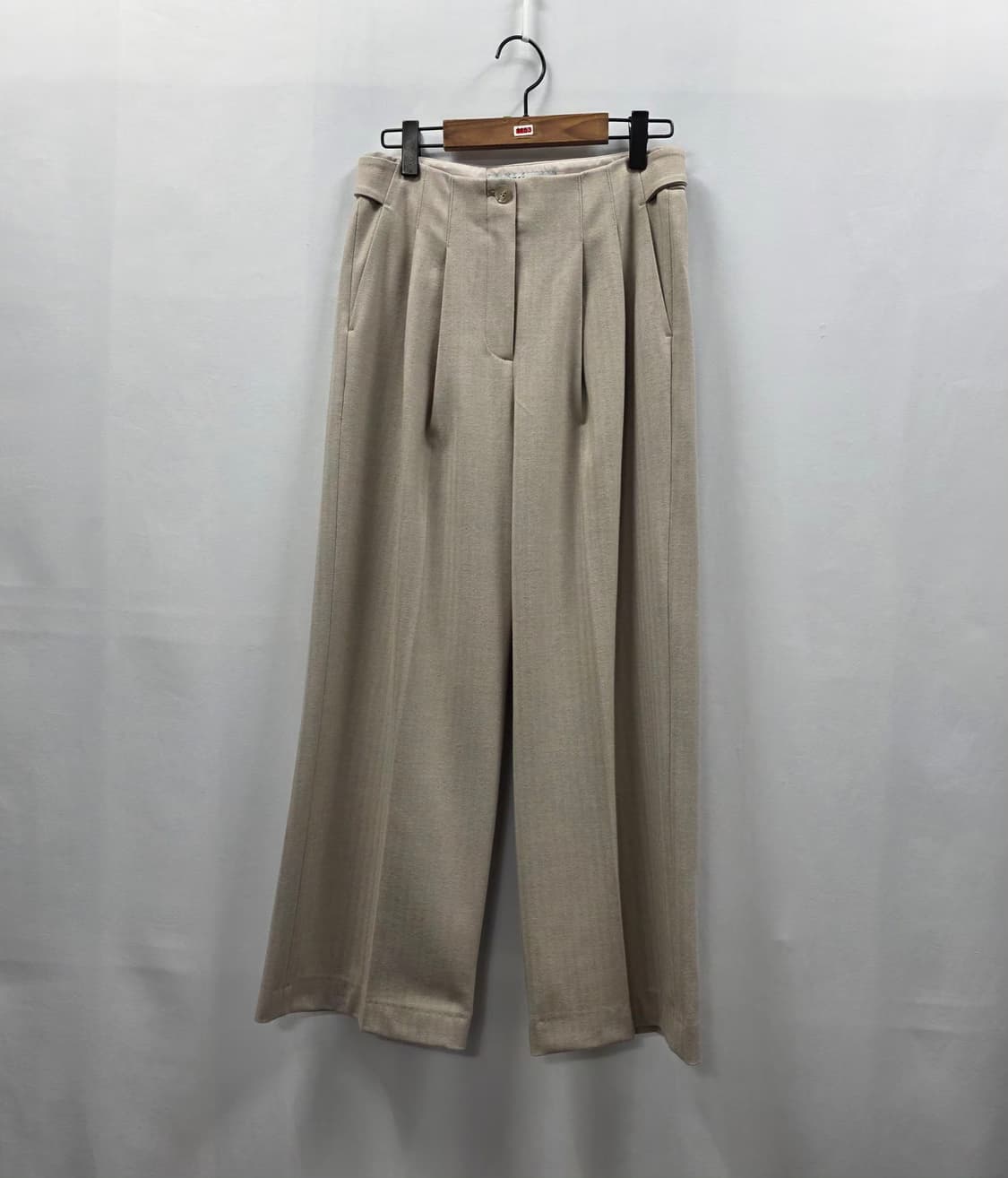 1153 JW 제이슨우 베이지 와이드 슬랙스 55 여성 정장 팬츠 상품이미지1