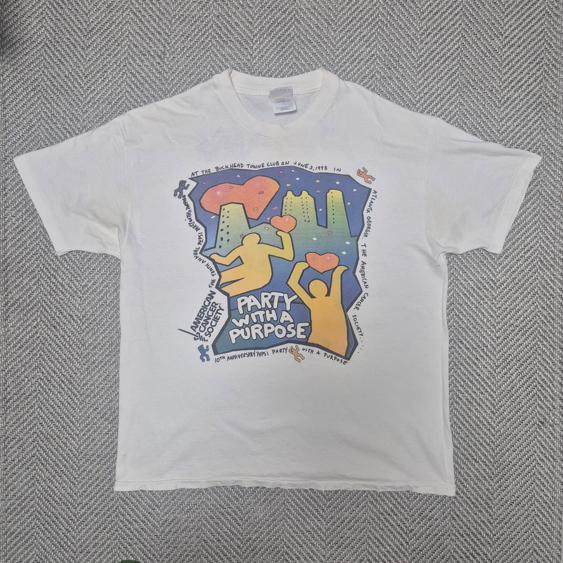 90s Pepsi 스폰서 싱글스티치 티셔츠 (XL)
 상품이미지1