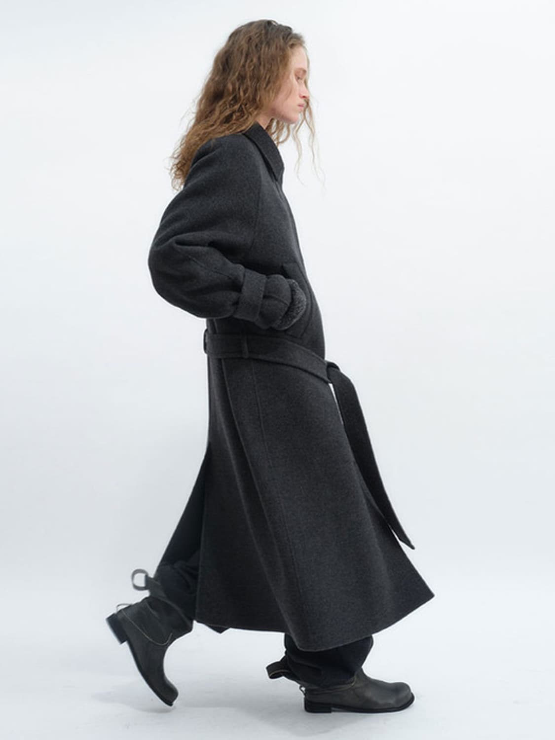 Repos Wool Raglan Handmade Coat Charcoal 상품이미지2