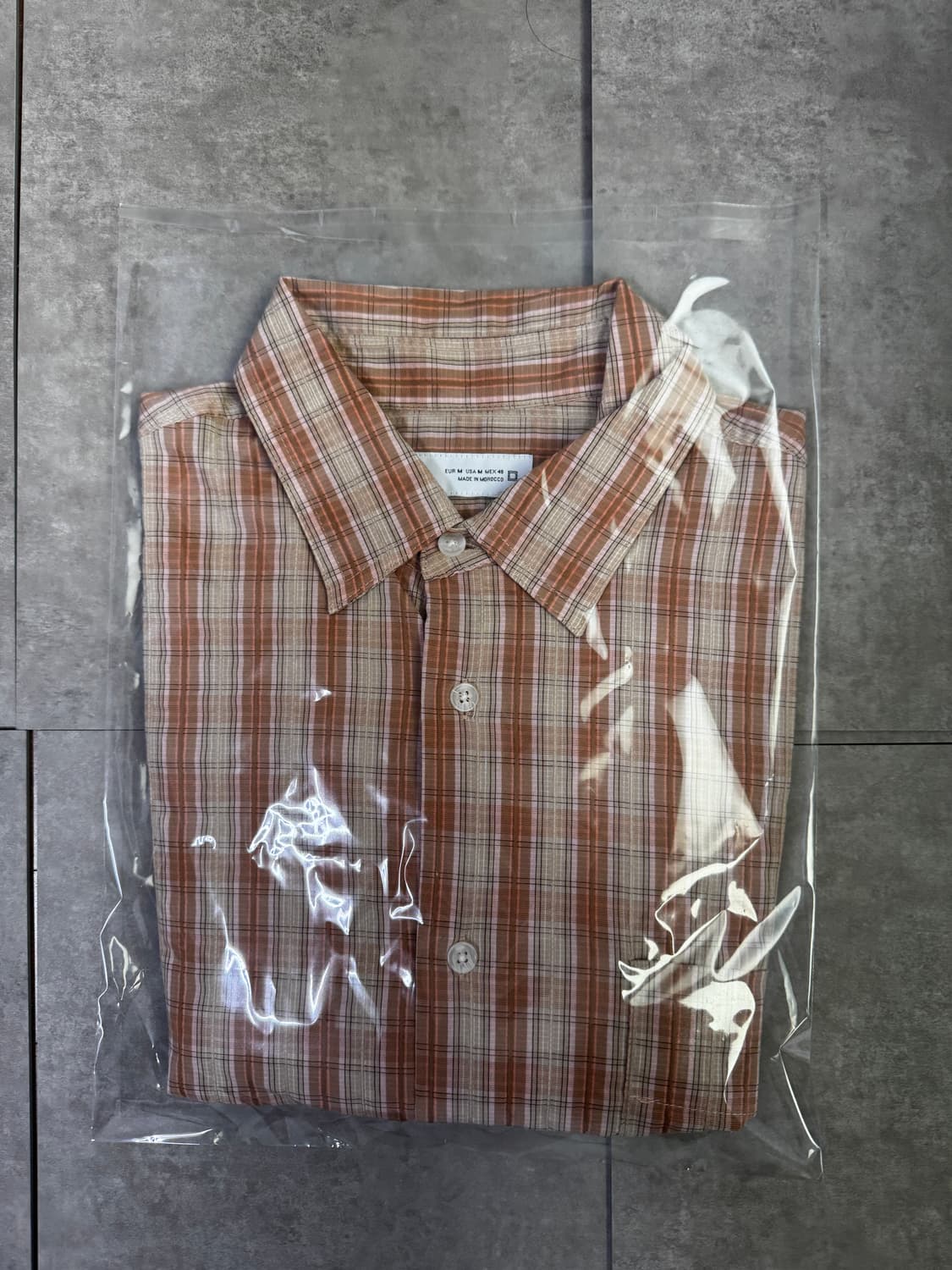 자라 텍스처 체크 셔츠 EUR M 사이즈 팝니다 상품이미지1