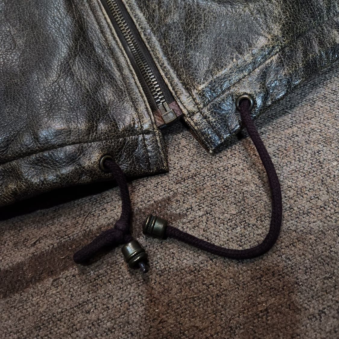 디즈니 90s 미키마우스 소가죽 코트 XL 상품이미지7